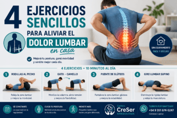 4 Ejercicios Sencillos para Aliviar el Dolor Lumbar en Casa