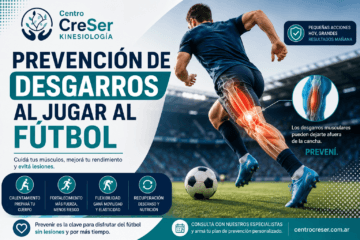 Prevención de desgarros al jugar al fútbol - Kinesiología Fisioterapia
