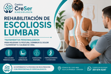 Rehabilitación de Escoliosis Lumbar Centro CreSer Córdoba