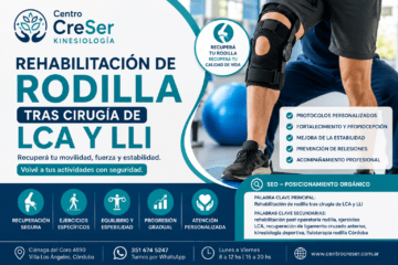 Rehabilitación de rodilla post cirugía